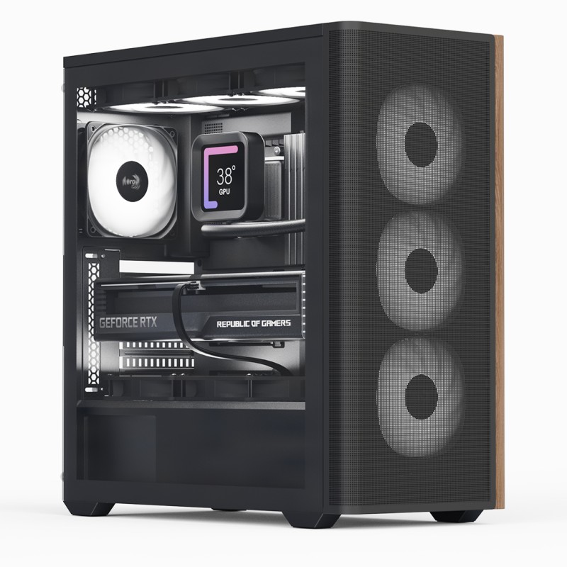 AeroCool D501A Midi Tower Black